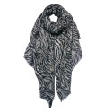 Juleeze Printed Scarf 90x180 cm Black White