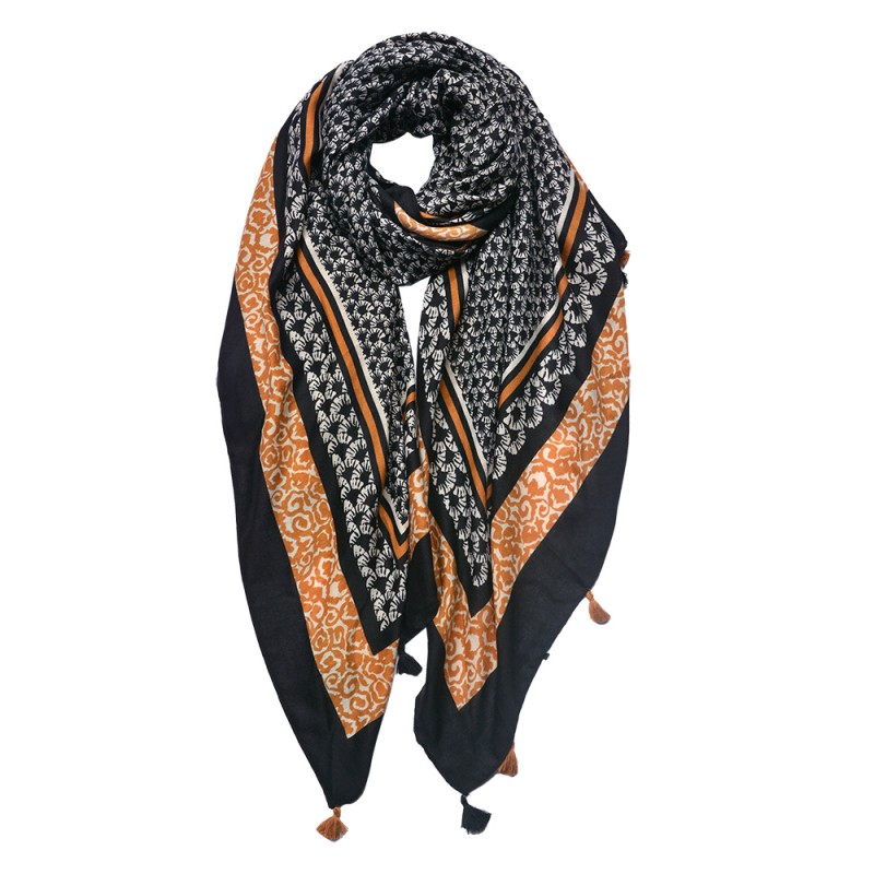 Juleeze Printed Scarf 90x180 cm Black