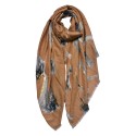 Juleeze Printed Scarf 90x180 cm Brown