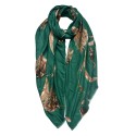 Juleeze Printed Scarf 90x180 cm Green Brown