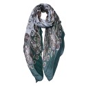 Juleeze Écharpe imprimée pour femmes 90x180 cm Vert