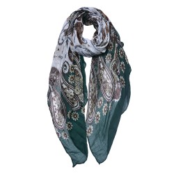 Juleeze Écharpe imprimée pour femmes 90x180 cm Vert
