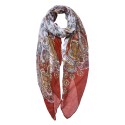 Juleeze Printed Scarf 90x180 cm Red White