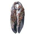 Juleeze Printed Scarf 90x180 cm Black Red