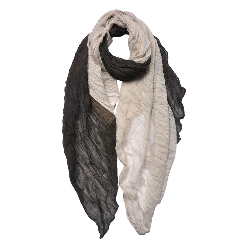 Juleeze Solid Colour Scarf 90x180 cm Black White