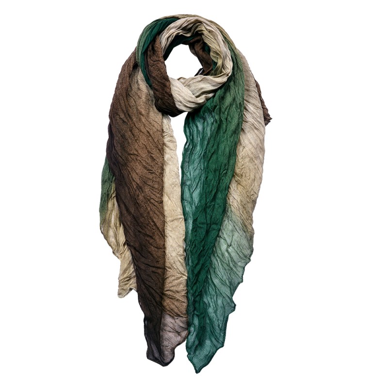 Juleeze Solid Colour Scarf 90x180 cm Green Brown