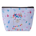 Juleeze Ladies' Toiletry Bag 22x15 cm White Synthetic Llama