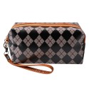 Juleeze Ladies' Toiletry Bag 18x8x10 cm Black Brown Synthetic Rectangle