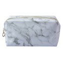 Juleeze Ladies' Toiletry Bag 18x8x10 cm White Grey Synthetic Rectangle