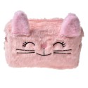 Juleeze Damenkulturtasche 18x8x10 cm Rosa Synthetisch Rechteck Katze