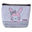Juleeze Wallet 10x8 cm Pink White Synthetic