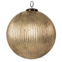 Clayre & Eef Christmas Bauble Ø 26x26 cm Gold colored Glass Round