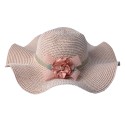 Juleeze Cappello da donna Maat: 57 cm Rosa Paglia di carta Rotondo