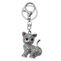 Juleeze Porte-clés Chat Couleur argent Métal