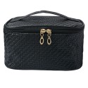 Juleeze Damenkulturtasche 21x15x14 cm Schwarz Synthetisch Rechteck