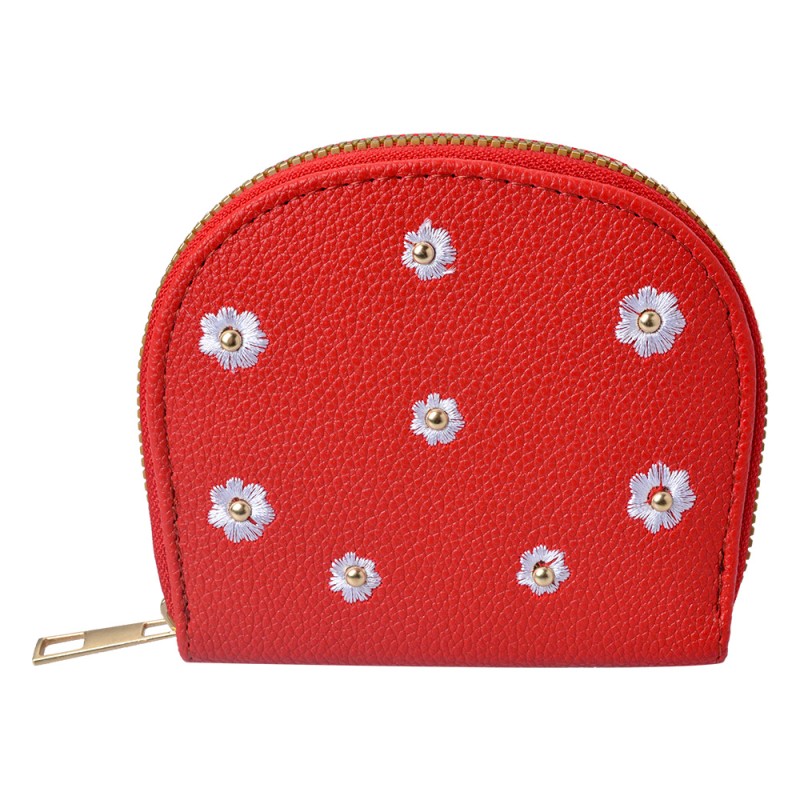 Juleeze Wallet 12x9 cm Red Artificial Leather Flowers