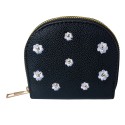 Juleeze Wallet 12x9 cm Black Artificial Leather Flowers