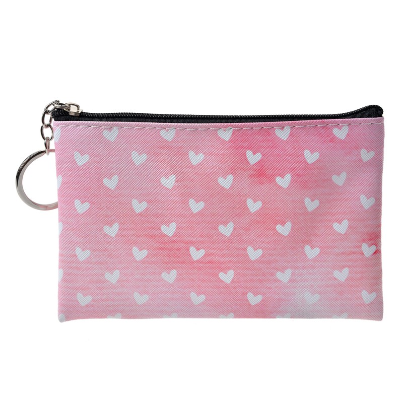 Juleeze Wallet 10x15 cm Pink Plastic Rectangle Hearts