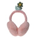 Melady Kids' Ear Warmers Flower one size Pink Polyester