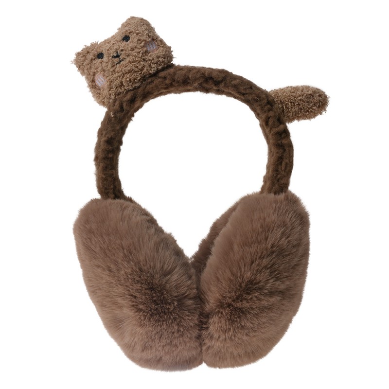 Melady Kids' Ear Warmers Bear one size Brown Polyester