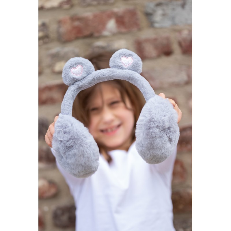 Juleeze Kids' Ear Warmers one size Grey Polyester