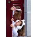 Juleeze Cache-oreilles pour enfants one size Blanc Polyester