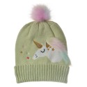 Juleeze Children's Cap Green Acrylic Unicorn