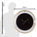 Clayre & Eef Wall Clock Ø 60 cm Black Gold colored Iron Glass