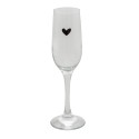 Clayre & Eef Champagne Glass 200 ml Glass Heart