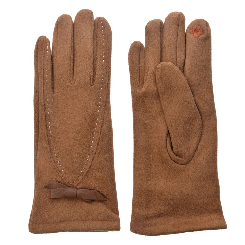 Juleeze Gants d'hiver 8x24 cm Marron Polyester