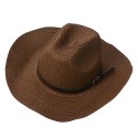 Juleeze Chapeau Marron Paille en papier