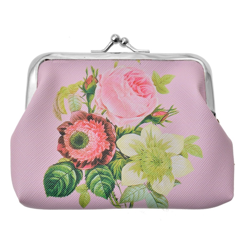 Juleeze Portefeuille 8x12 cm Rose Plastique Fleurs