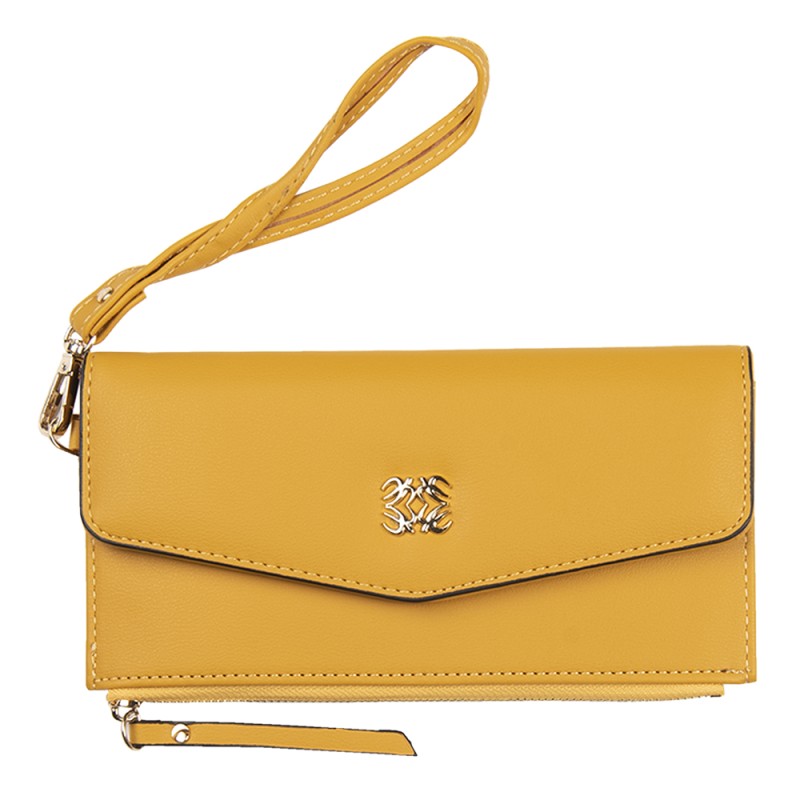 Juleeze Portefeuille 20x10 cm Jaune Cuir artificiel Rectangle