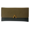 Juleeze Portafoglio 19x10 cm Verde Nero Pelle artificiale Rettangolo