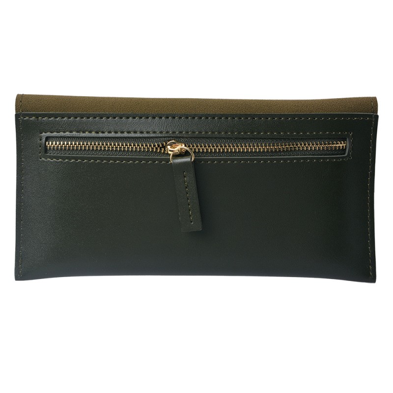 Juleeze Wallet 19x10 cm Green Black Artificial Leather Rectangle