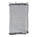 Clayre & Eef Plaid 125x150 cm Grigio Cotone Rettangolo