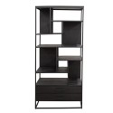 Clayre & Eef Bookcase 80x35x180 cm Black Wood