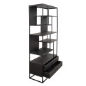 Clayre & Eef Bookcase 80x35x180 cm Black Wood