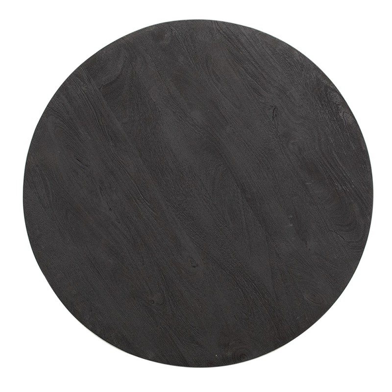Clayre & Eef Coffee Table Ø 75x45 cm Black Wood Round