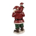 Clayre & Eef Figur Weihnachtsmann 11x8x23 cm Rot Polyresin