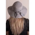 Juleeze Women's Hat Grey Paper straw