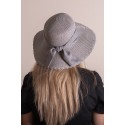 Juleeze Chapeau de femme Gris Paille en papier