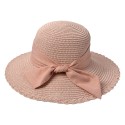 Juleeze Chapeau de femme Rose Paille en papier