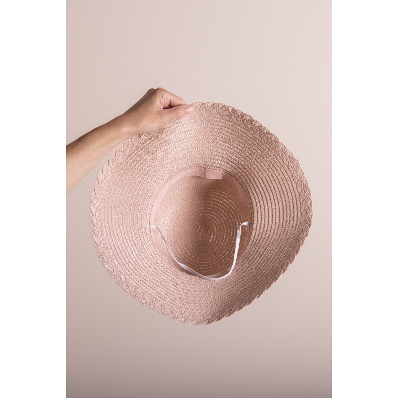 Juleeze Chapeau de femme Rose Paille en papier