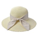 Juleeze Chapeau de femme Blanc Paille en papier