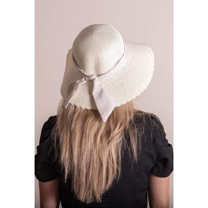 Juleeze Women's Hat White Paper straw