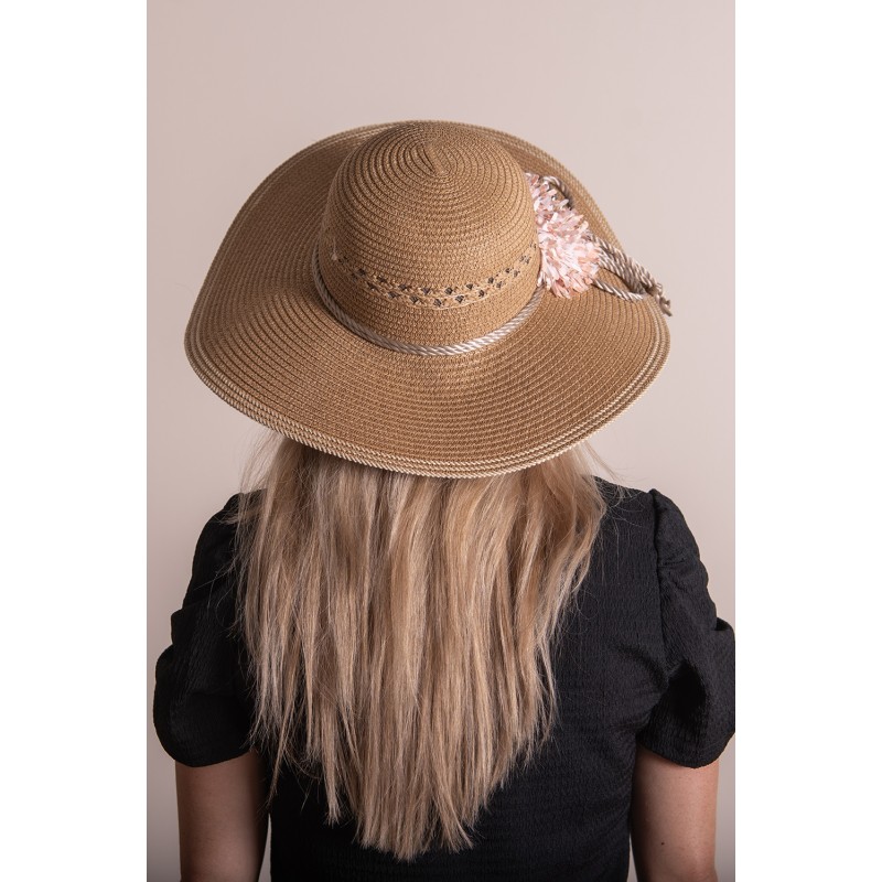 Juleeze Cappello da donna Marrone Paglia di carta