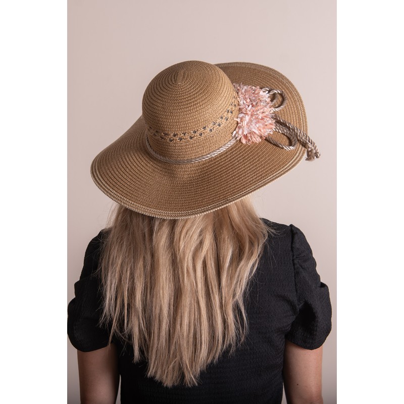 Juleeze Women's Hat Brown Paper straw