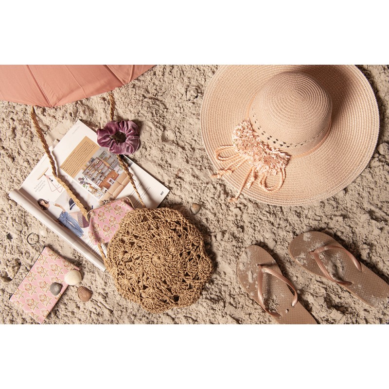 Juleeze Chapeau de femme Rose Paille en papier