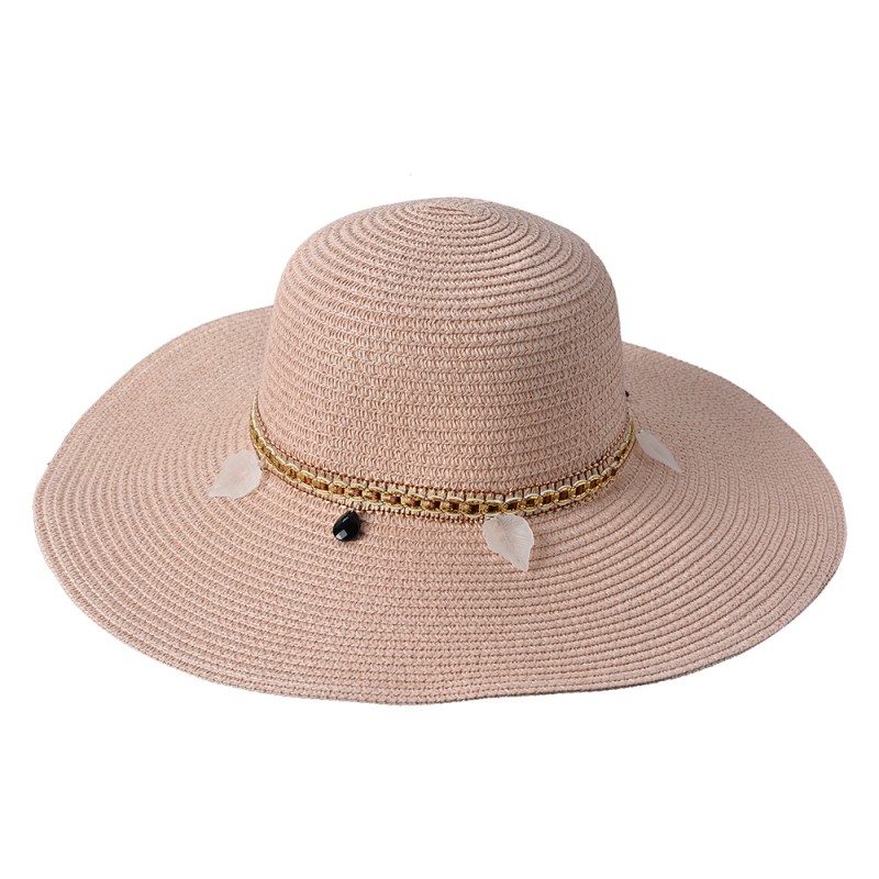 Juleeze Chapeau de femme Rose Paille en papier